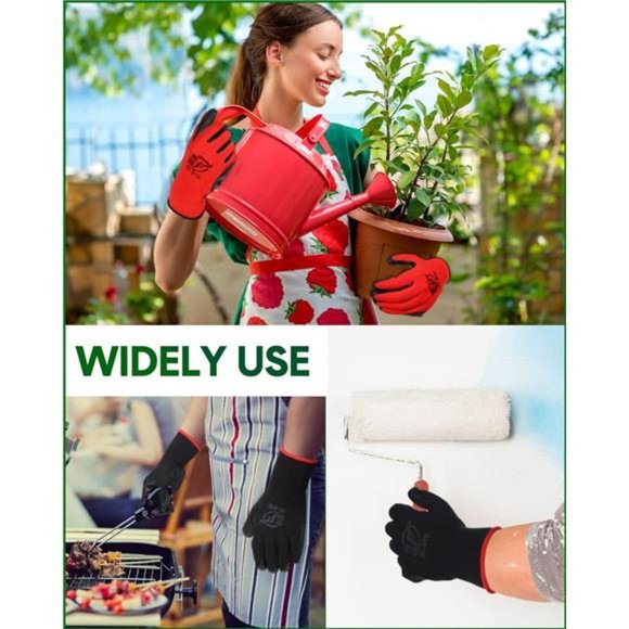 24 Pairs Gardening Gloves Rubber Coated Gloves For Safety Work Construction - Picture 3 of 7